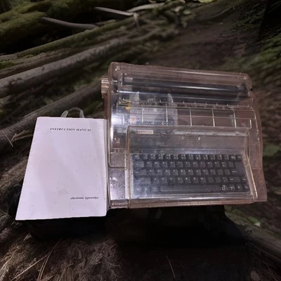 Swintec 2410CC Retro Clear Electronic Typewriter Working From Prison New Ribbon - Image 1 of 4