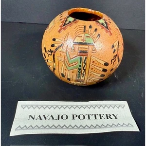 Nancy Ann Chilly Vintage Navajo Pottery Seed Medicine Bowl 3 "   - Picture 1 of 7