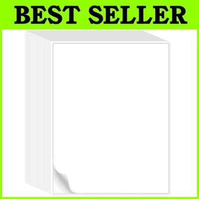 500 Sheets White Sticker Paper 8.5x11 - Image 1 of 4