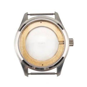 Caja de reloj de piloto de 42 mm de acero inoxidable macizo abovedado cristal de zafiro ajuste Miyota8215 5 ATM - Imagen 1 de 7