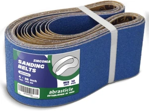 4" X 36" Zirconia Sanding Belts for Metal - 4 X 36 Inch Zirconia Metal Grinding - Picture 1 of 12