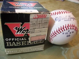 Vintage Worth Official League Baseball S-9 Pro-Line w/ Original Box Haiti New - Picture 1 of 9