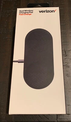 Verizon Fast Charge Dual Wireless Qi Charging Pad - Black ONLY PAD - Image 1 of 2