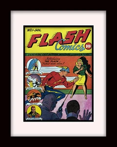 FLASH #1 • 1940 Custom Framed Cover Print - Picture 1 of 1