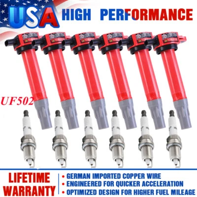 Bobina de encendido y bujías de 6 piezas para Chrysler 300 Dodge Charger UF502 2006-10 Foto 1 de 4