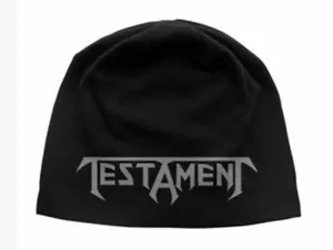 Gorro oficial serigrafiado Testament T001BEAN - Imagen 1 de 2