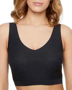Chantelle Soft Stretch Wireless Padded V-Neck Black Bra L9717 Size M/L - Picture 1 of 4