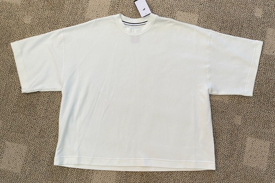 Nike Tech Fleece Reimagined Short Sleeve Sweatshirt 2XL Men Sail FB8165-133