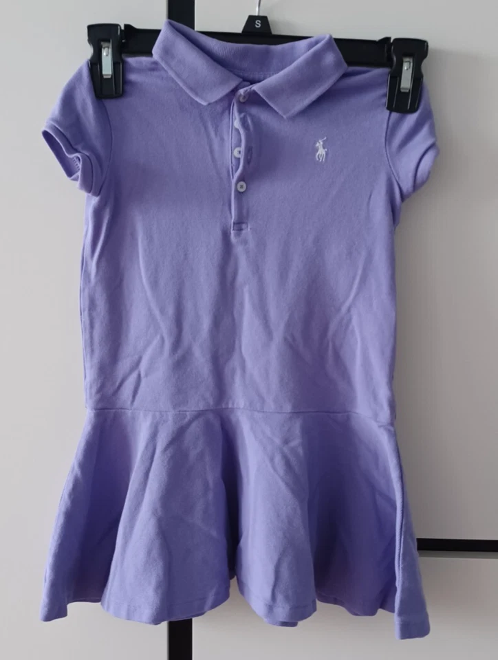 Polo RL niñas vestido morado, talla 5 Foto 1 de 1