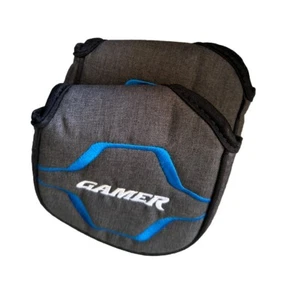 New - TOP FLITE GAMER SQUARE MALLET PUTTER HEADCOVER HEAD COVER GRAY / BLUE - Picture 1 of 1