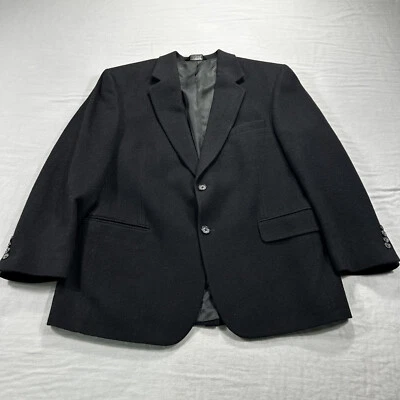 Blazer Joseph & Feiss Masculino 42S Cabelo de Camelo Preto 2 Botões Terno Jaqueta Casaco Esportivo - Imagem 1 de 4