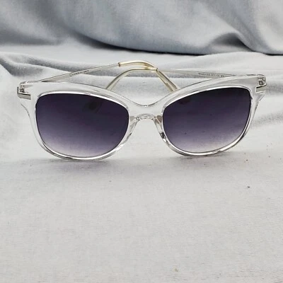 O By Oscar de la Renta Vintage Sunglasses Clear Frame Gradient Lenses Foto 1 de 4