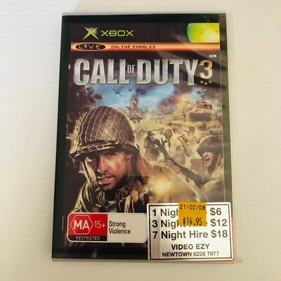 Call Of Duty 3 Xbox Original Game + Manual - Ex Rental - Image 1 of 3