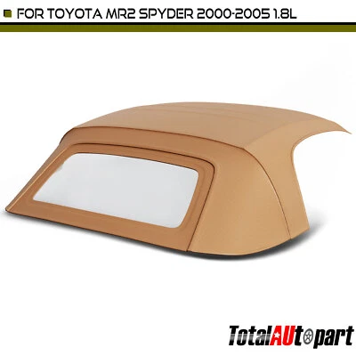 Capota blanda convertible bronceada para Toyota MR2 Spyder 2000-2005 1,8 L con ventana de vidrio Foto 1 de 4