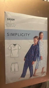 Simplicity 9209 Pattern Pajama, Top, Pant, Shorts, Nightgown Pattern Sz: 8-16 FF - Picture 1 of 2