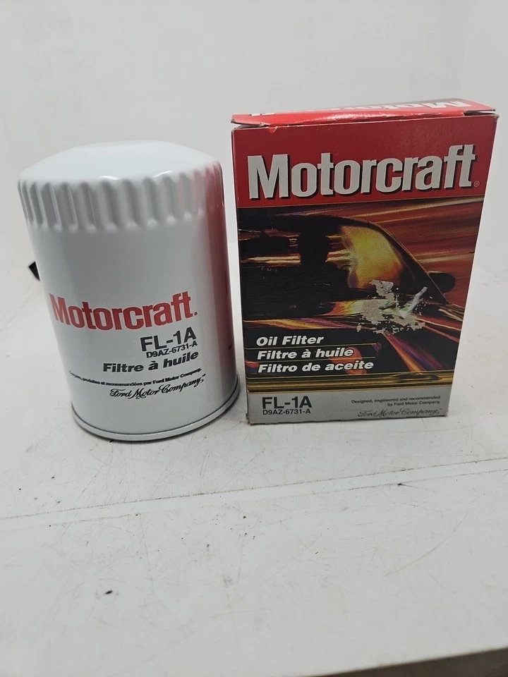 Filtro de aceite de motor genuino OEM Motorcraft FL1A D9AZ6731A FL-1A Foto 1 de 4