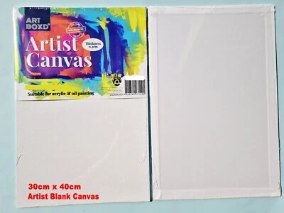 5pc 30cm x 40cm Artist Blank Canvas Panel Panels Board art Drawing 12"x 16" BULK - image 1 of 4