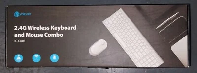 iClever GK03 Wireless Keyboard 2.4G Portable Wireless  Rechargeable Battery - Image 1 of 2