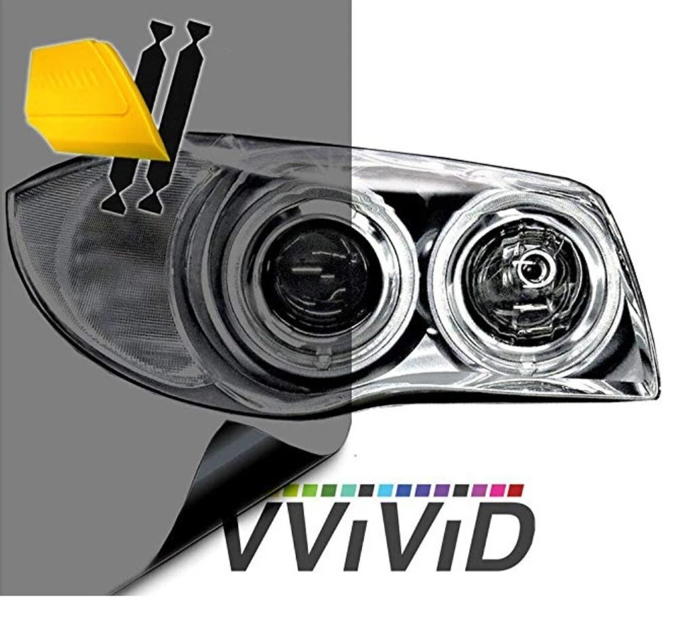 VViViD Tinte Aire Extra Ancho Faro Luz Trasera Tinte 16 Pulgadas x 48 HUMO OSCURO Foto 1 de 1