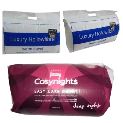 COSY NIGHTS Cosynight Anti Allergy Quilt Duvet 15 Tog Single Double king Super King Size New
