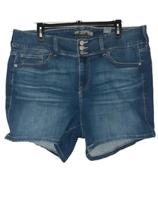 NEW TORRID Plus Size 20W Denim Shorts Blue Jean Stretch Super Soft High Rise - Picture 1 of 5