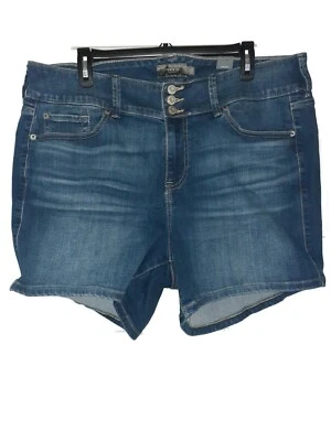 NEW TORRID Plus Size 20W Denim Shorts Blue Jean Stretch Super Soft High Rise - Image 1 of 4