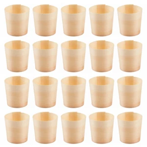 Wedding Appetizer Cups Wood Cups Coffee Cups Wooden Tasting Cups Wood Mugs - Picture 1 of 12