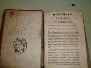 French Religious book Histoires Edifiantes et Curieuses (in French), circa 1800 - Bild 1 von 4