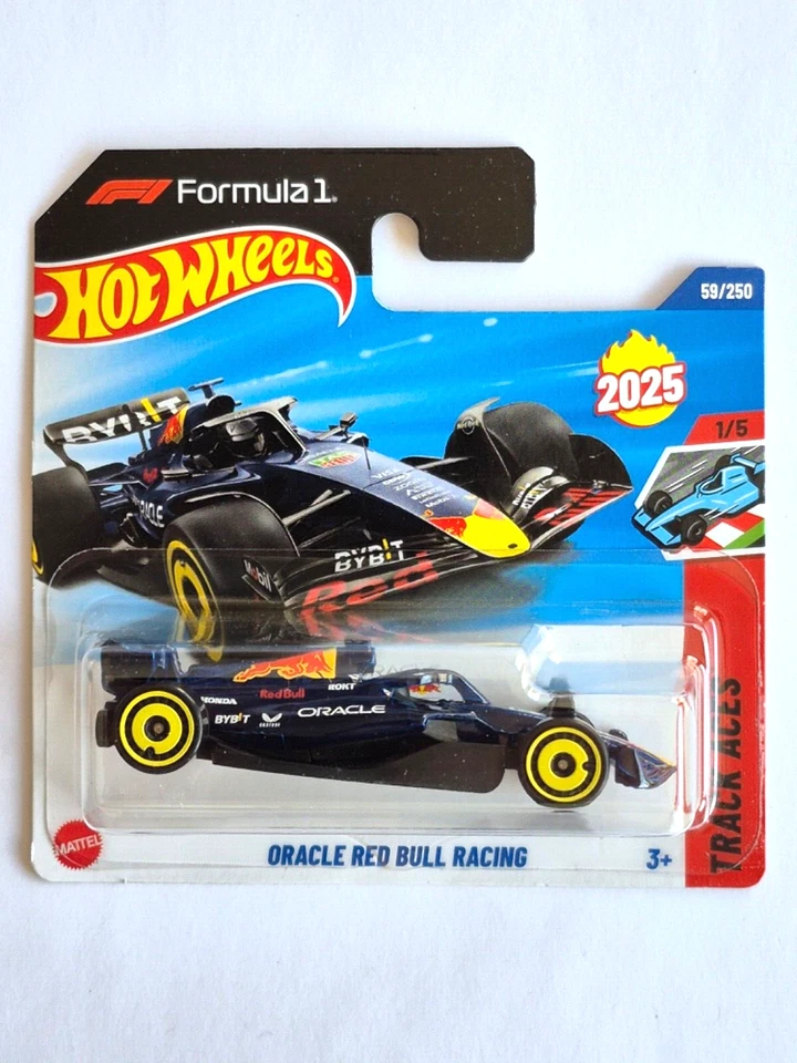 MINIATURE HOT WHEELS 1/64 ORACLE RED BULL RACING TRACK ACES 2025