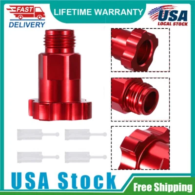 Conector de rosca roja externa junta adaptador taza M16 × 1,5 mm para pistola pulverizadora PPS Foto 1 de 4