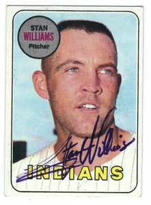 Handsignierte STAN WILLIAMS Cleveland Indians 1969 Topps Karte #118 mit Echtheitszertifikat - Bild 1 von 1