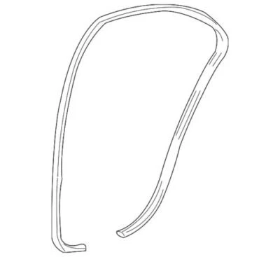 Подлинная уплотнительная полоска для задней двери кузова Ford 2000-2003 Lincoln LS XW4Z54253A10AAA - Изображение 1 из 2