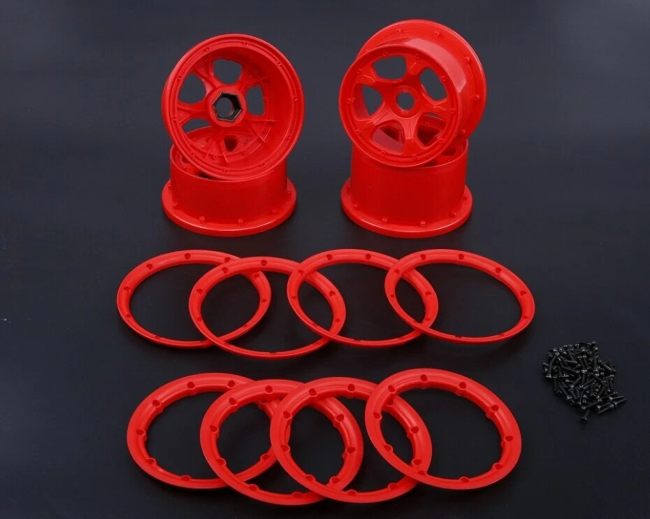 Nylon Vorderseite & Hinten Rad Nabe und Rand Kit für 1/5 HPI RV BAJA 5B Ss - Bild 1 von 3