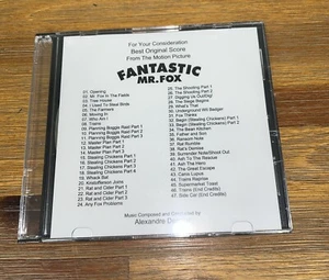 FANTASTIC MR. FOX Alexandre Desplat Best Original Score + FYC CD - Picture 1 of 2