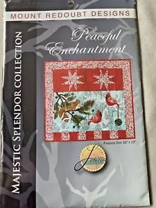 Mount Redoubt Designs PEACEFUL ENCHANTMENT 069 Quilt Pattern Cardinals Squirrel - Picture 1 of 3