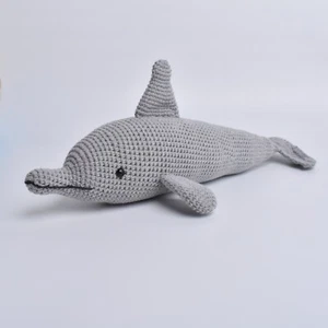 Dolphin Crochet Animal Handmade Amigurumi Stuffed Toy Doll High Quality - Picture 1 of 2