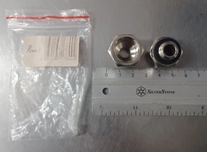 Alphacool G1/4 Adapter Chrome Pair 17600 4250197176002 - Picture 1 of 2