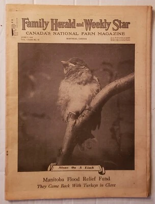 Family Herald Canada's National Farm Magazine June 1 1950 Manitoba Flood Relief - Image 1 of 4