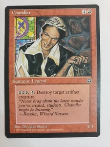 MTG Magic The Gathering Card Chandler Summon Legend Red Homelands 1995 - Picture 1 of 2