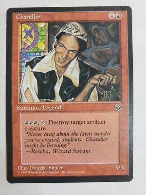 MTG Magic The Gathering Card Chandler Summon Legend Red Homelands 1995 - Image 1 of 2