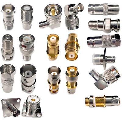 MARKENLOS HF-Adapter BNC-Stecker-Buchse auf F L9 UHF TNC MCX RCA-Stecker-Buchse GB88