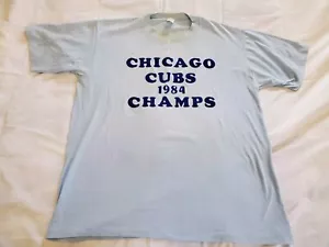 Camiseta De Colección 1984 Chicago Cubs Campeón de la Liga Nacional de Béisbol Puntada Única 2XL - Imagen 1 de 8