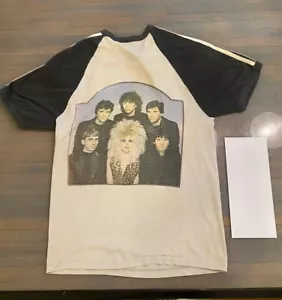 Vintage 1982 Blondie Tracks Across America Band Tour Ringer TSshirt donna M Made USA - Foto 1 di 17