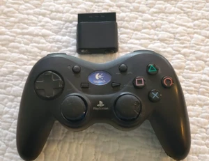 PlayStation 2 PS2 Logitech Controller Wireless With Receiver TESTED w/dongle - Picture 1 of 10