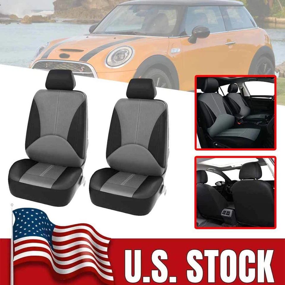 2Packs PU Leather Front Seat Protect Cover For Mini Cooper 2003-2023 Paceman US Foto 1 de 4