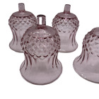 Home Interiors Cathedral Diamond Votive Cup Sconces 1201 Plum Set of 4