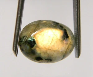 Piedra preciosa cabujón de labradorita natural multicolor de 11,25 quilates ovalada MLB30 - Imagen 1 de 4