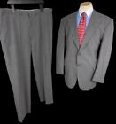 Vintage M&S St Michael Grey Suit 46R / 42x31” Wool Blend 2pc Smart Wedding