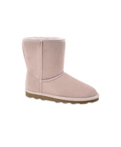 Leather Time&Tru Womens Boots Pink Size 7 Faux Fur Inside - Picture 1 of 1