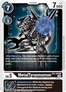 Tarjeta Digimon EX1-049 MetalTyrannomon común como nueva - Imagen 1 de 1